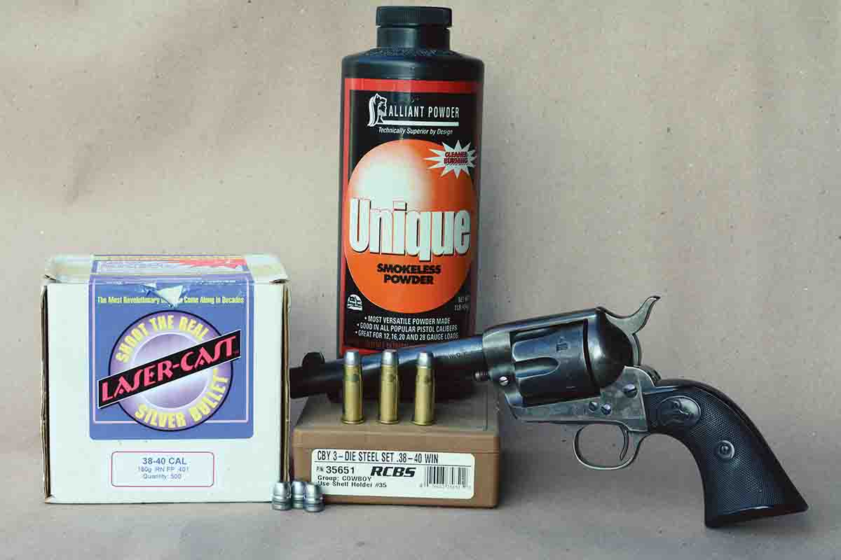 Alliant Unique remains an excellent choice for handloading the .38-40 Winchester, especially when using cast bullet loads.